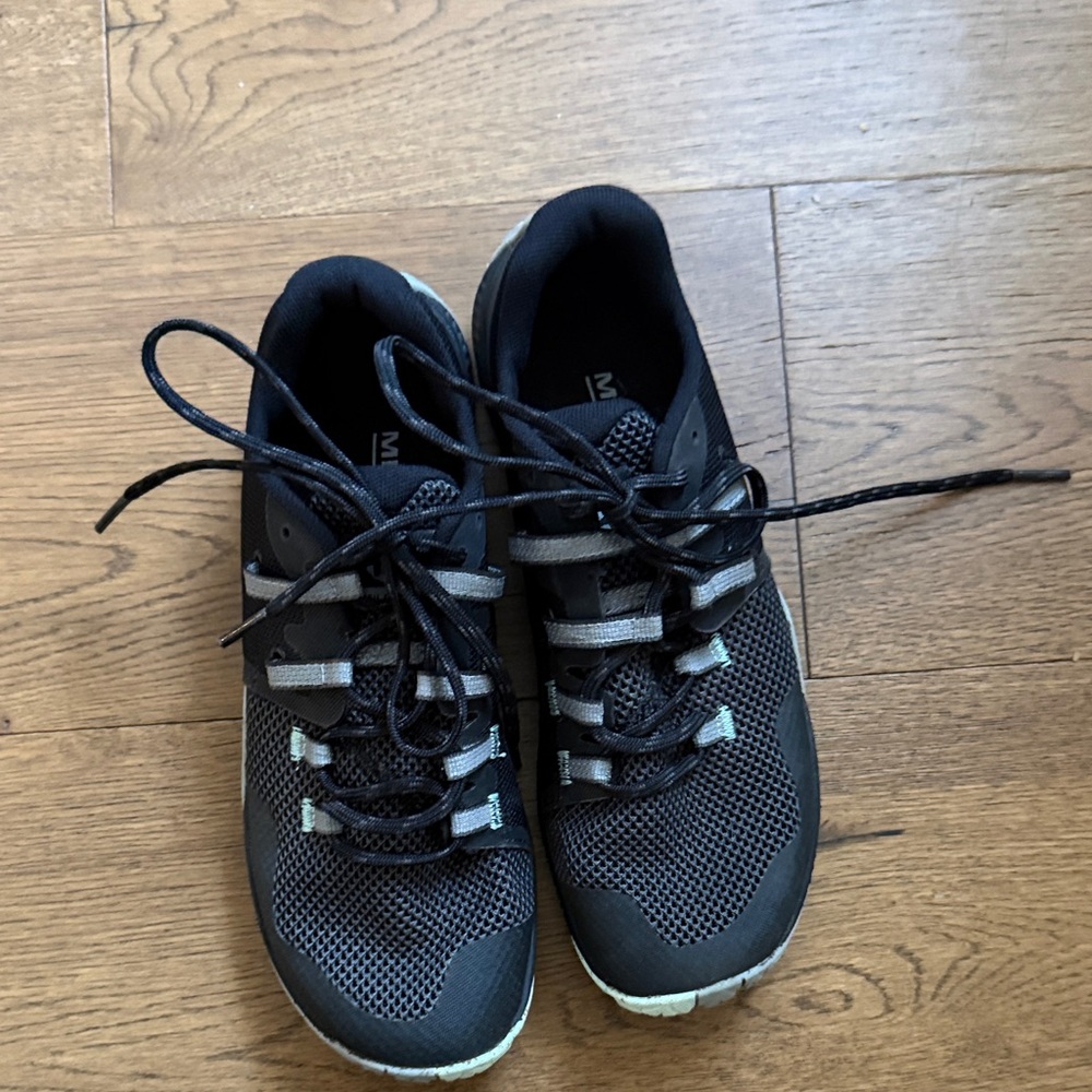 Merrell Black and Gray Mesh Sneakers